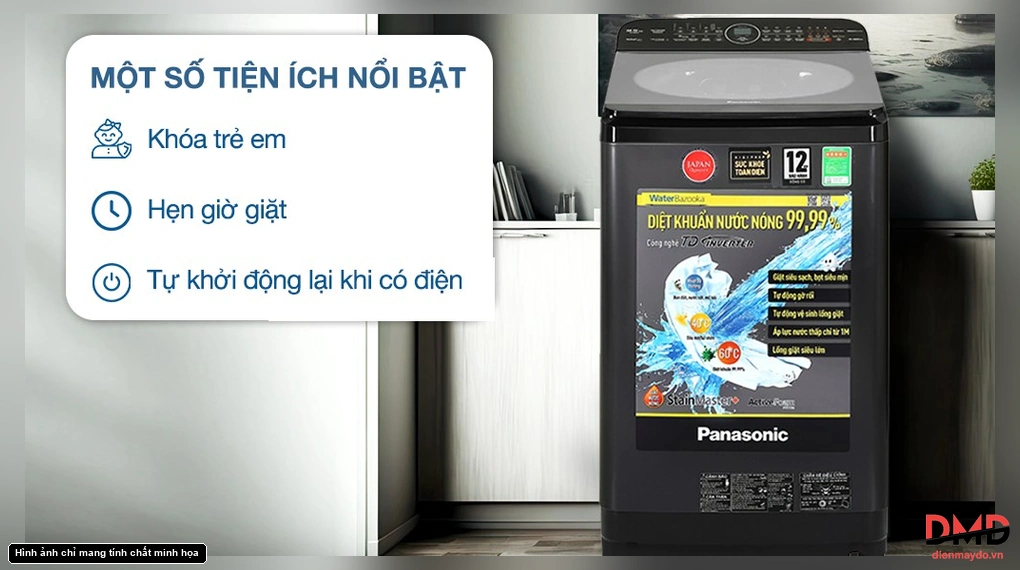 Máy giặt Panasonic Inverter 9.5 kg NA-FD95V1BRV