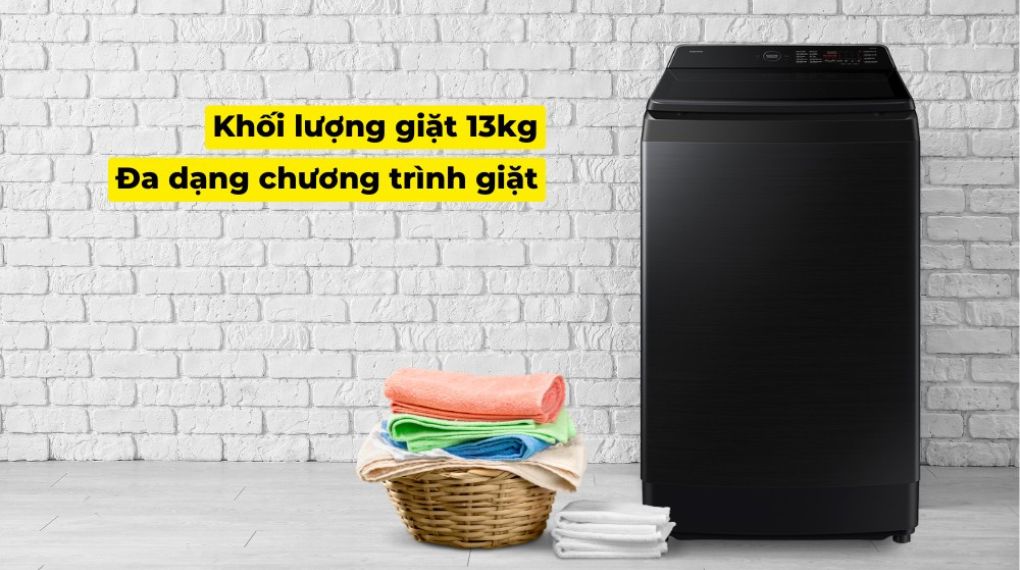 Máy giặt Samsung AI Wash Inverter 13 kg WA80F13S5BSV