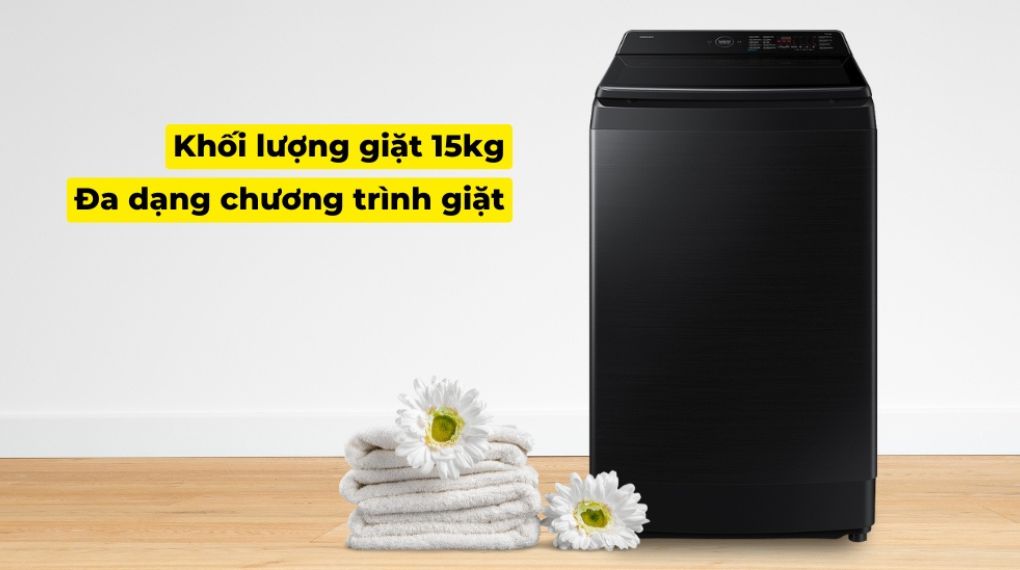 Máy giặt Samsung AI Wash Inverter 15 kg WA80F15B6BSV