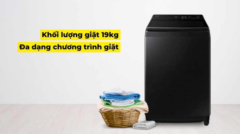 Máy giặt Samsung AI Wash Inverter 19 kg WA80F19B9BSV