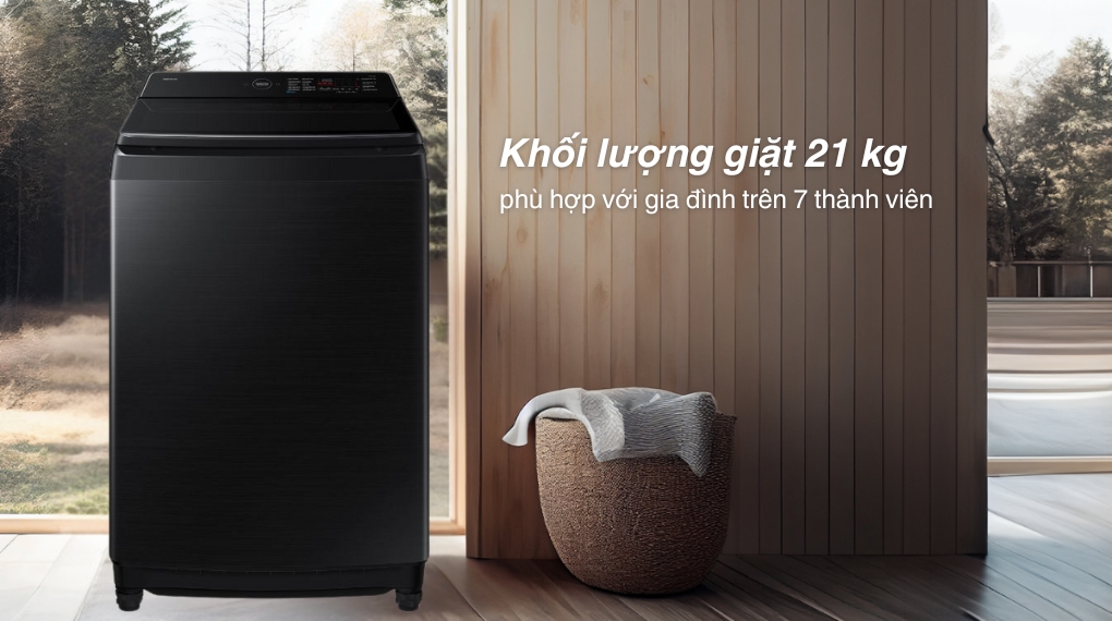 Máy giặt Samsung AI Wash Inverter 21 kg WA80F21B9BSV