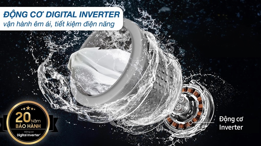 Máy giặt Samsung Bespoke Inverter 10 kg WW10DB7U34GBSV
