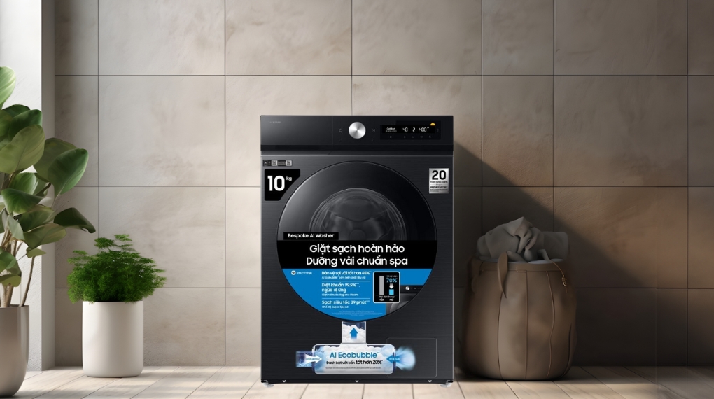 Máy giặt Samsung Bespoke Inverter 10 kg WW10DB7U34GBSV