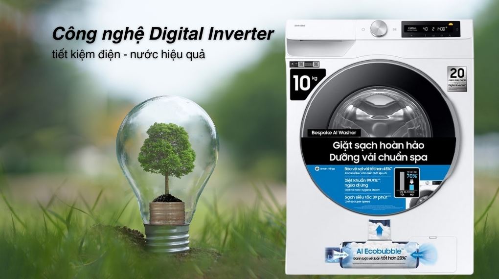 Máy giặt Samsung Inverter 10 kg WW10DG6U34LESV