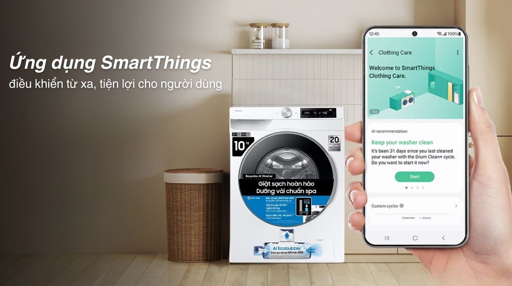 Máy giặt Samsung Inverter 10 kg WW10DG6U34LESV