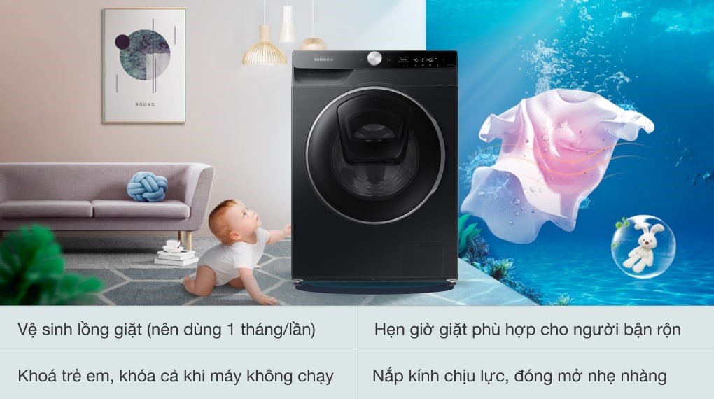 Máy giặt Samsung Inverter 12kg WW12TP94DSB/SV