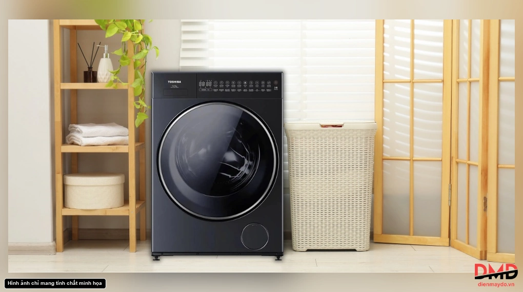 Máy giặt sấy twd T35BP160MWV mg thiết kế chac chan tong mau thanh lich