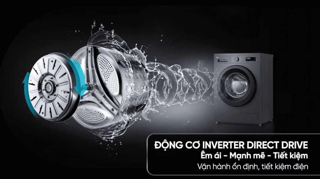 Máy giặt sấy LG Inverter 9/5 kg FB1209D5M