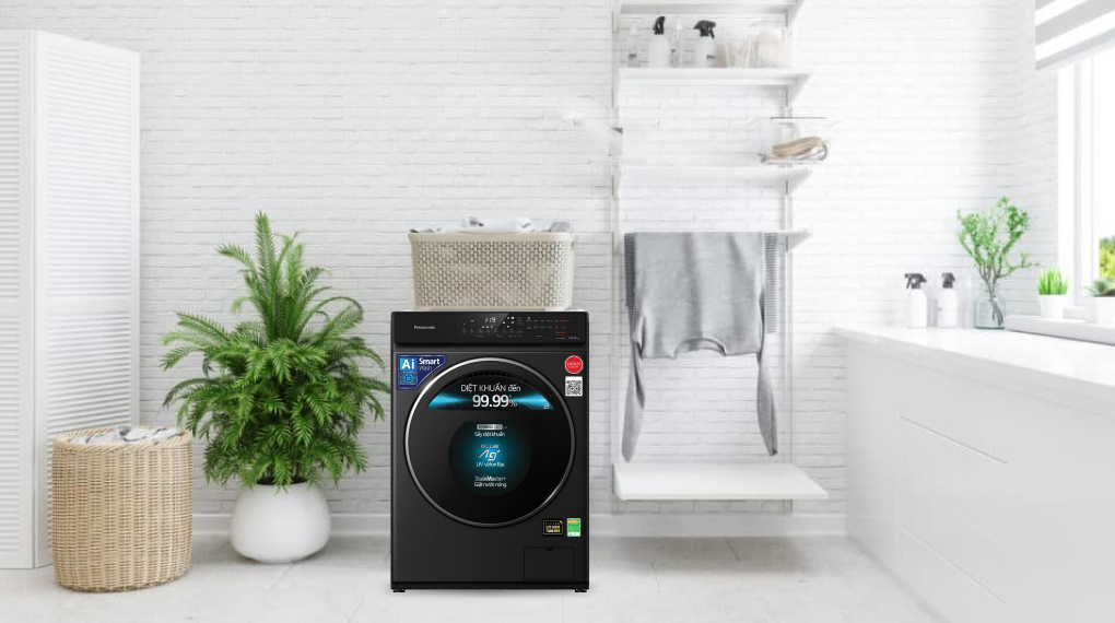 Máy giặt sấy Panasonic Inverter 10/2 kg NA-V10FR1BVT