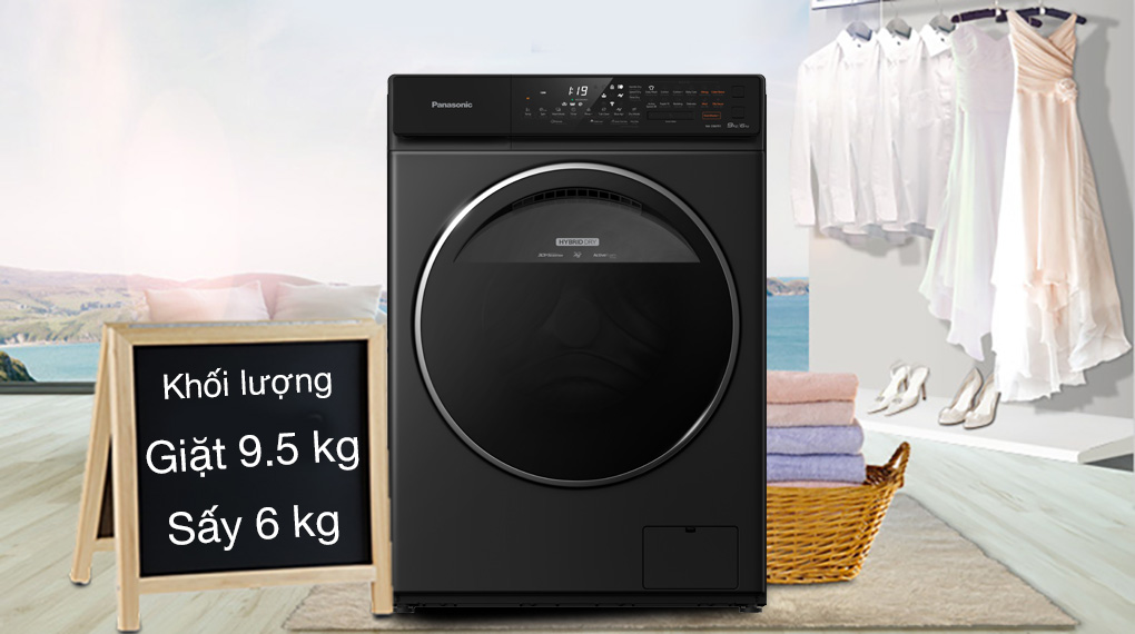 Máy giặt sấy Panasonic Inverter 9.5/6 kg NA-S956FR1BV
