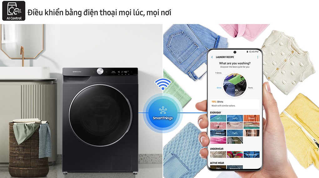 Máy giặt sấy Samsung Inverter 14kg WD14TP44DSB/SV