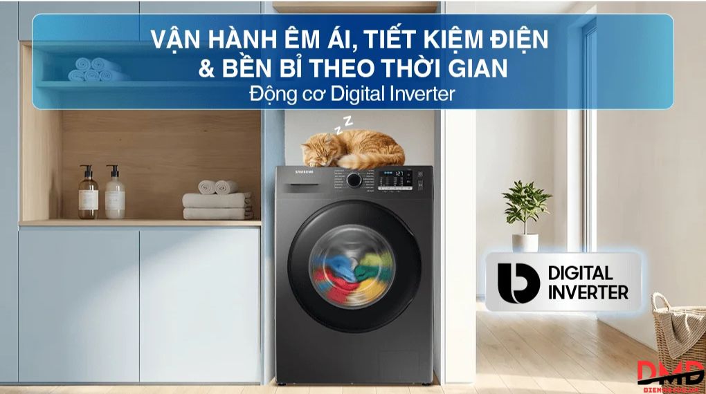 Máy giặt sấy Samsung Inverter 10/6 kg WD10HG4U04BBSV