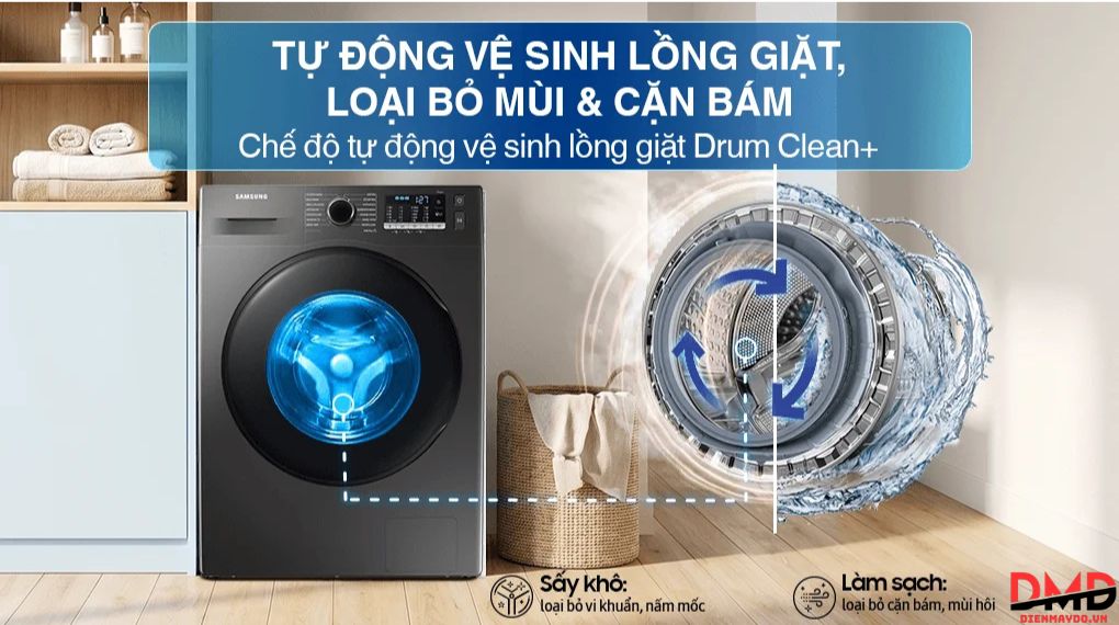 Máy giặt sấy Samsung Inverter 10/6 kg WD10HG4U04BBSV