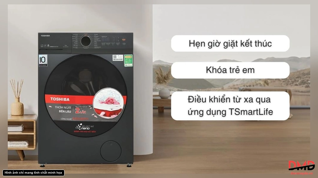 Máy giặt sấy Toshiba Inverter 13/8 kg TWD-T21BU140UWV(MG)