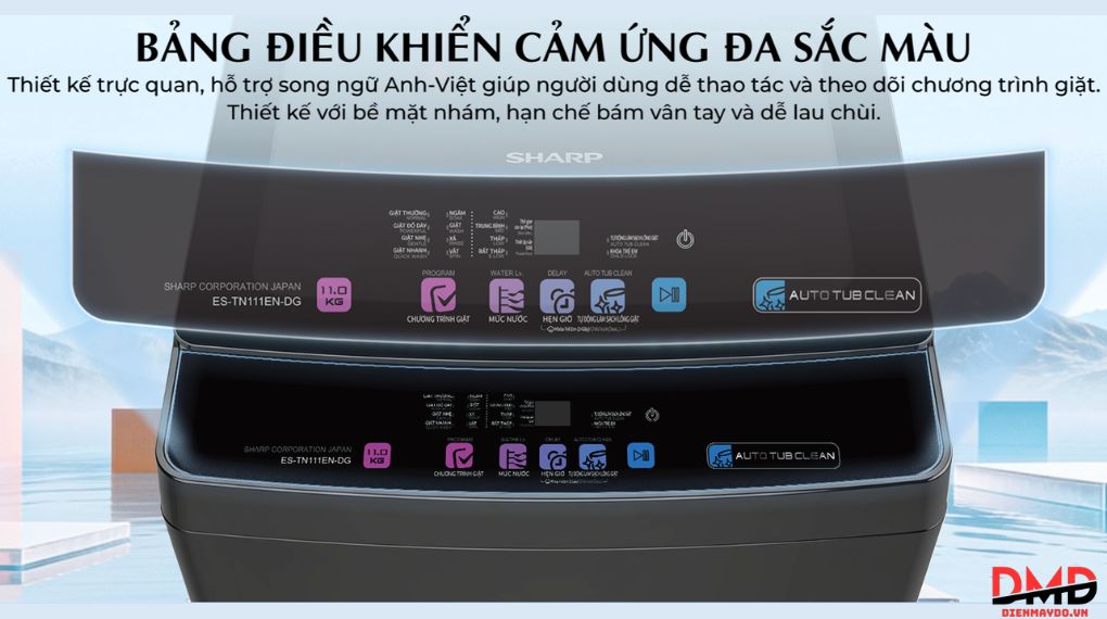 Máy giặt Sharp 11 kg ES-TN111EN-DG