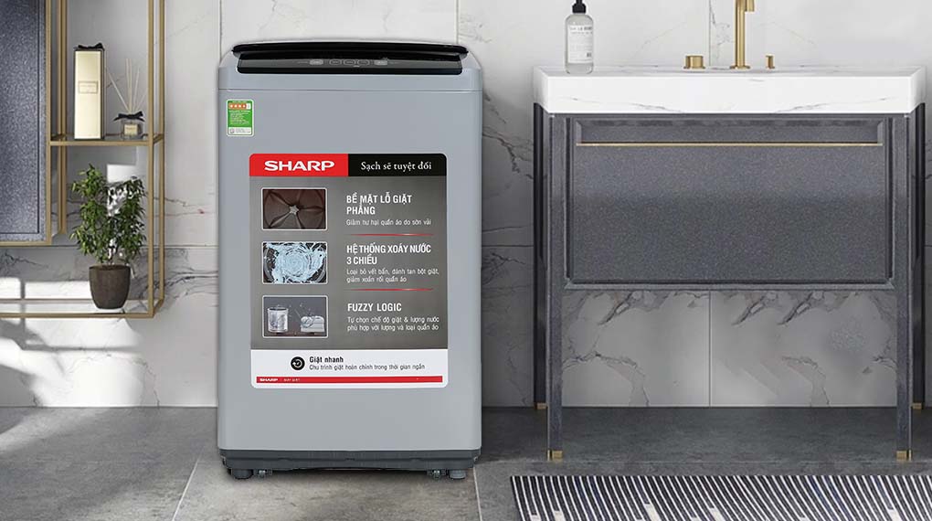 Máy giặt Sharp 7.5 kg ES-Y75HV-S