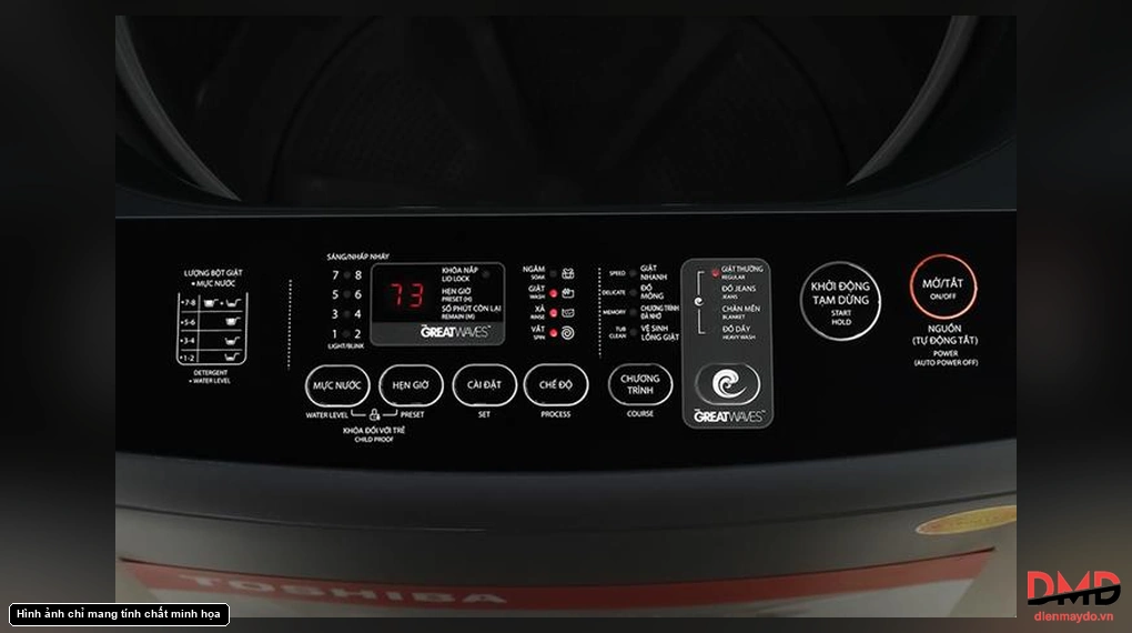 Máy giặt Toshiba Inverter 12 kg AW-DK1300KV(MK)