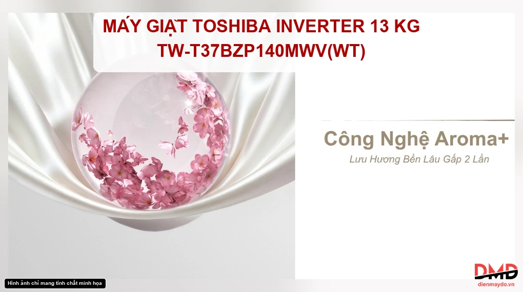 Máy giặt Toshiba Inverter 13 kg TW-T37BZP140MWV(WT)