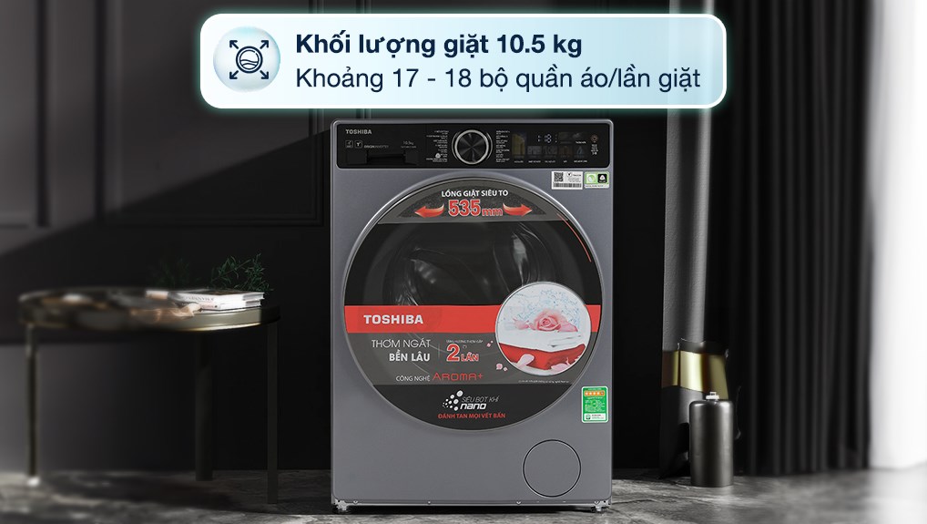 Máy giặt Toshiba Inverter 10.5 kg TW-T25BU115MWV(MG)