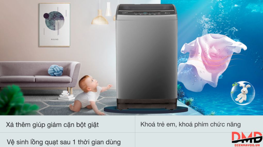 Máy giặt Whirlpool Inverter 10.5 kg VWVD10502FG