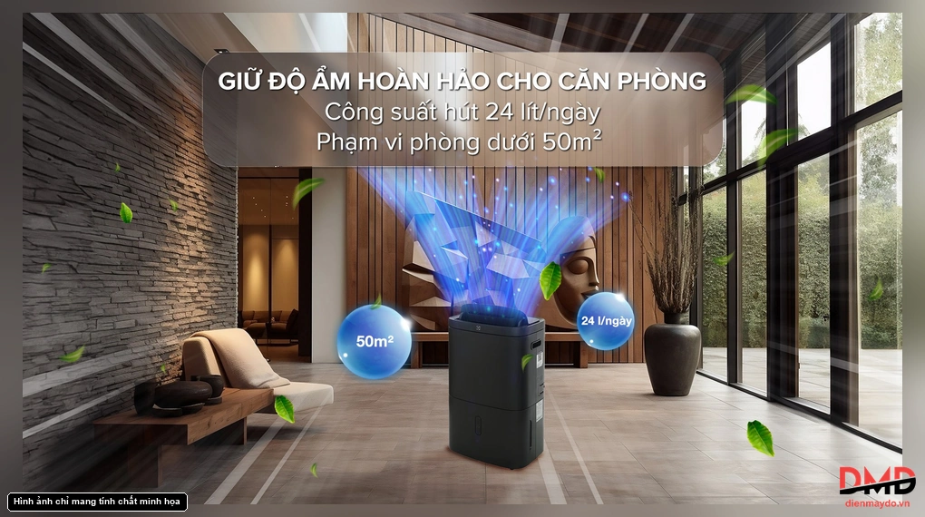 Máy hút ẩm kết hợp lọc không khí Electrolux UltimateHome 500 EDH12TRBD2 24 lít