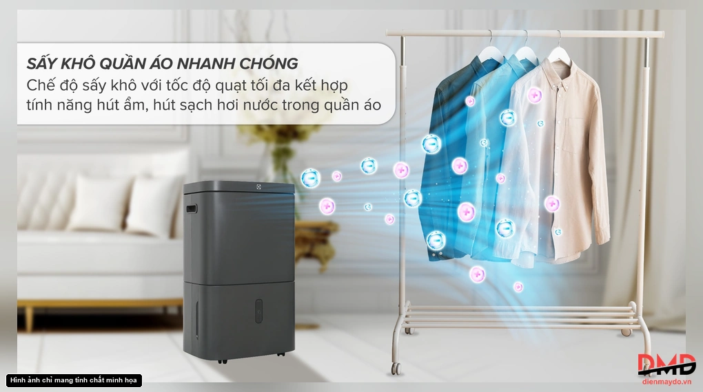 Máy hút ẩm kết hợp lọc không khí Electrolux UltimateHome 700 EDH14TRBD2 27 lít