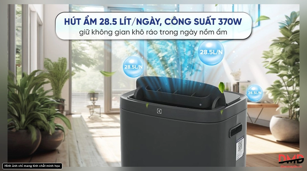 Máy hút ẩm kết hợp lọc không khí Electrolux UltimateHome 700 EDH16TRBD3 28,5 lít