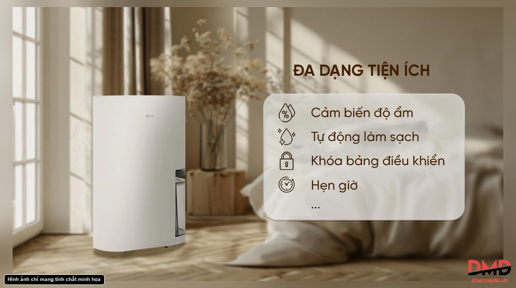 Máy hút ẩm LG Dual Inverter DD23GMWE1.ABAE 40 lít
