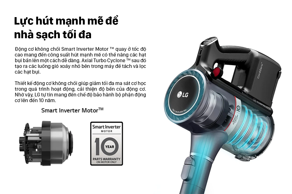 Máy hút bụi không dây LG A9N-Max