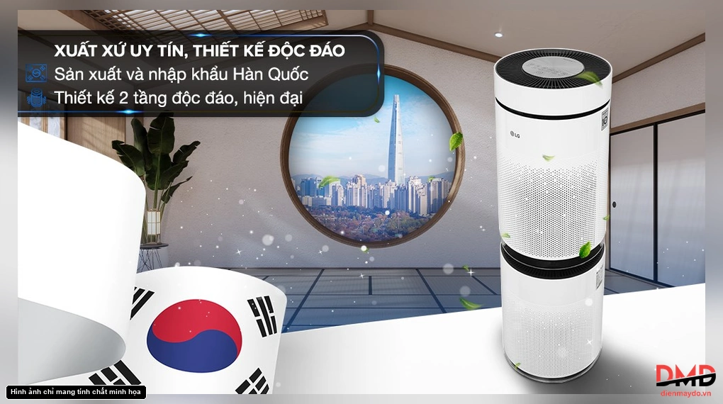 Máy lọc không khí 2 tầng LG PuriCare AS10GDWH0.ABAE 70W