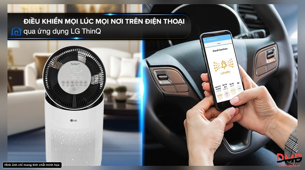 Máy lọc không khí 2 tầng LG PuriCare AS10GDWH0.ABAE 70W