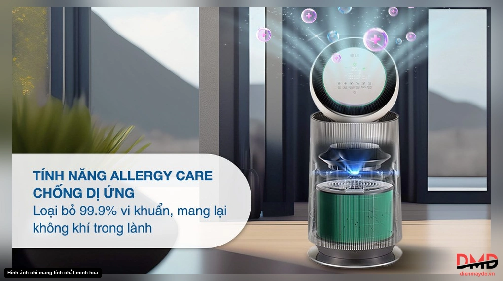 Máy lọc không khí LG 360 Độ Alpha 1 tầng AS65GDBY0