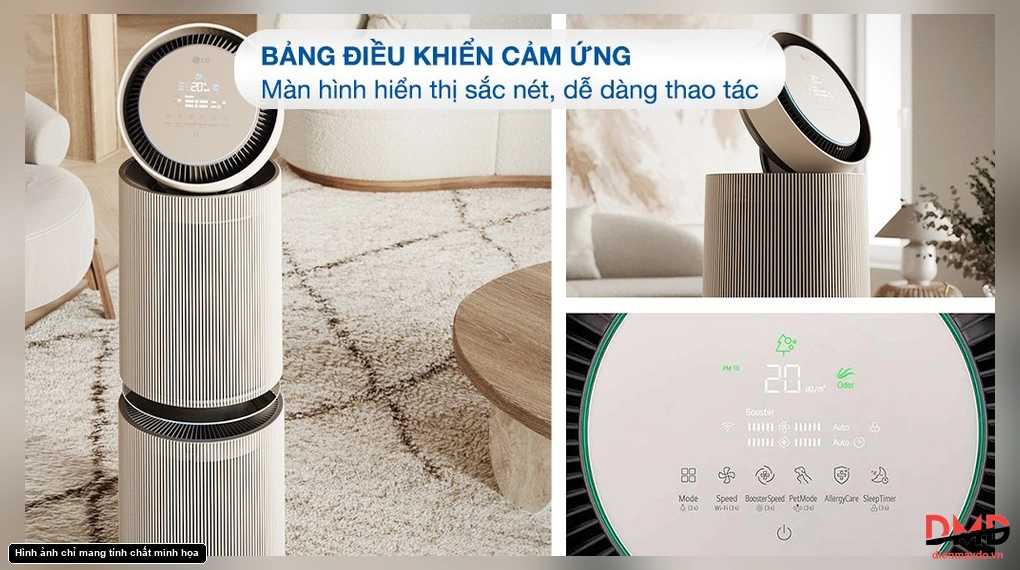 Máy lọc không khí LG 360 Độ Alpha 2 tầng AS10GDBY0