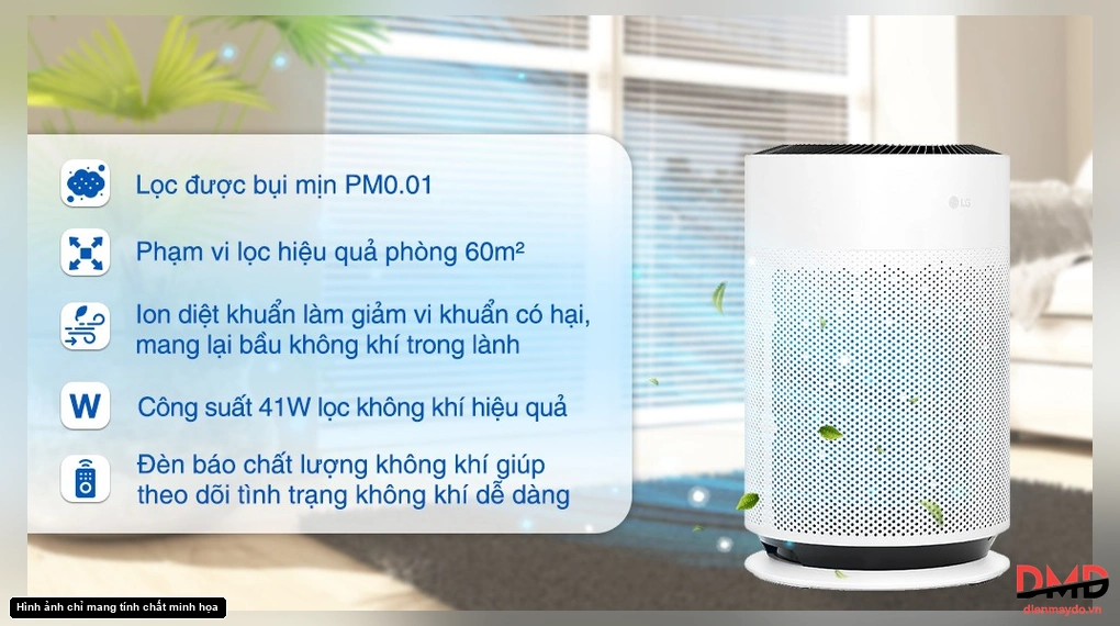Máy lọc không khí LG PuriCare 360 Hit AS60GHWG0 41W