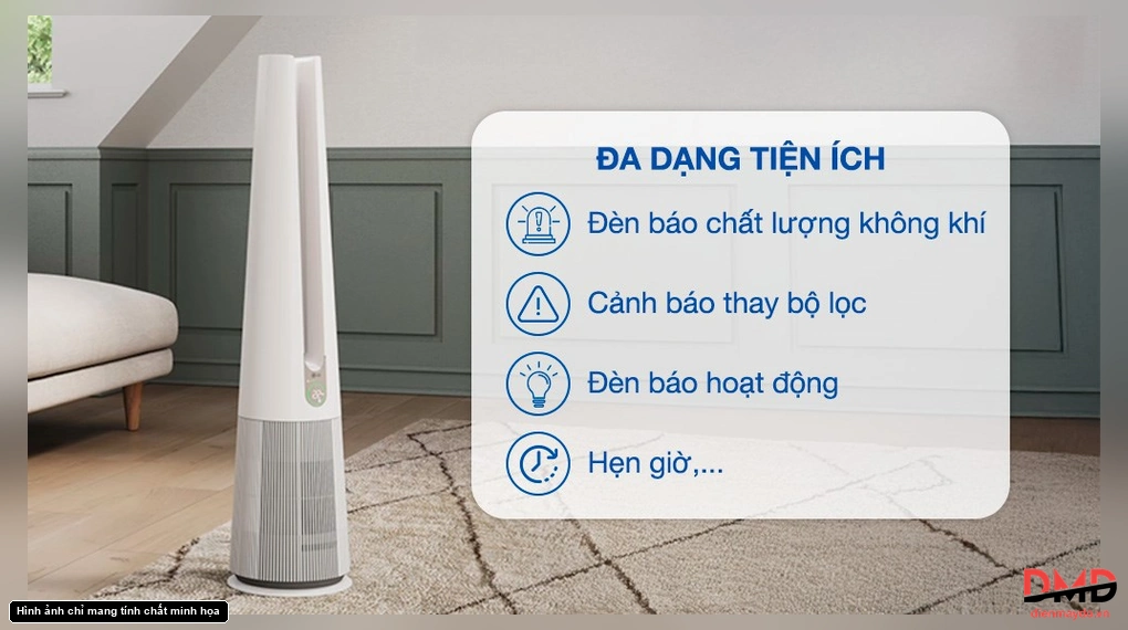 Máy lọc không khí LG PuriCare Aero Tower Hit FS15GPBK0