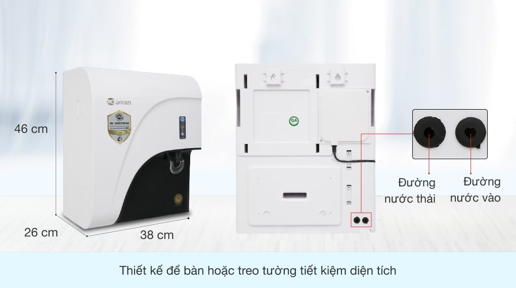Máy lọc nước RO AOSmith C1 4 lõi