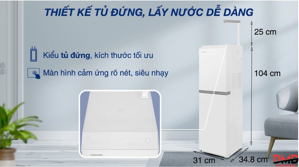 Máy lọc nước RO Hydrogen Toshiba TWP-N2396SVN(W) 10 lõi