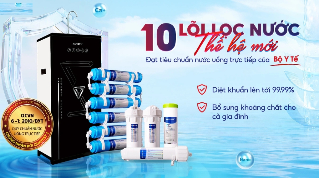 Máy Lọc Nước Sanaky VH-10HY 10 Lõi