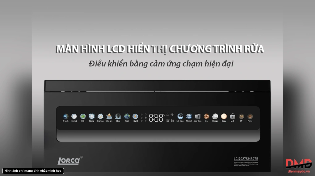 Máy rửa bát 16 bộ 3 giàn Lorca LCI 9027SM07B