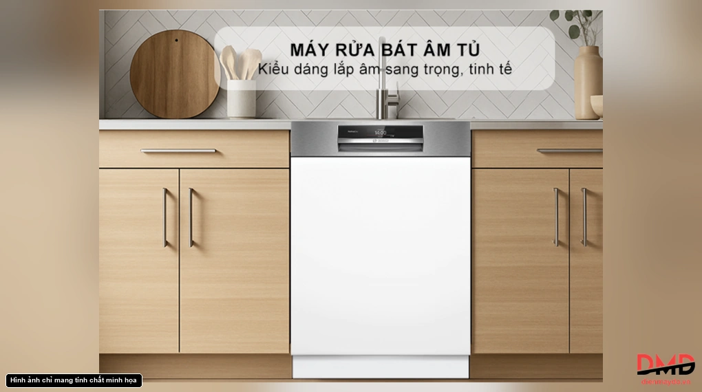 Máy rửa bát bán âm Bosch SMI8ZDS81T