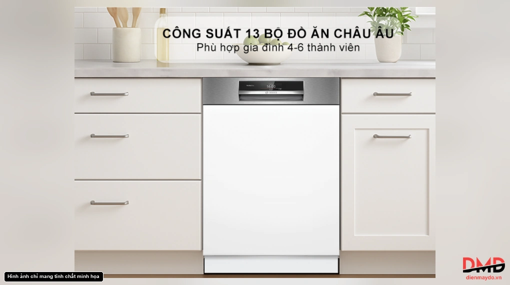 Máy rửa bát bán âm Bosch SMI8ZDS81T