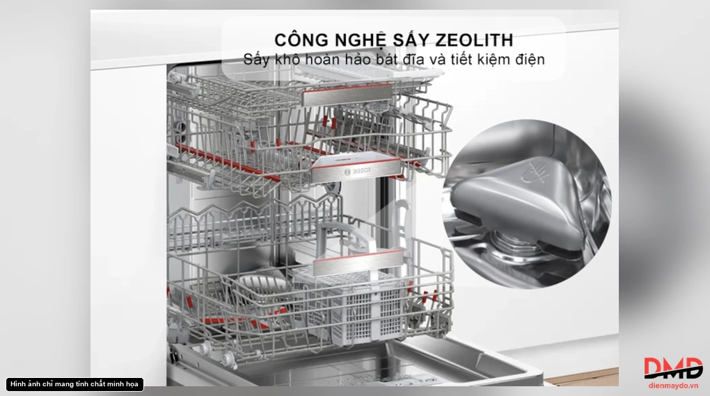Máy rửa bát bán âm Bosch SMI8ZDS81T