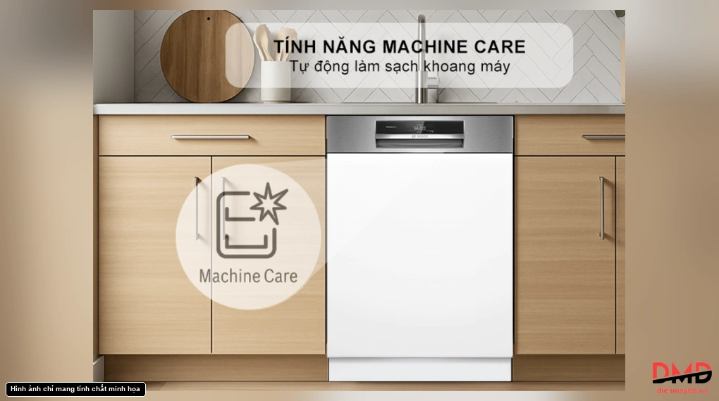 Máy rửa bát bán âm Bosch SMI8ZDS81T