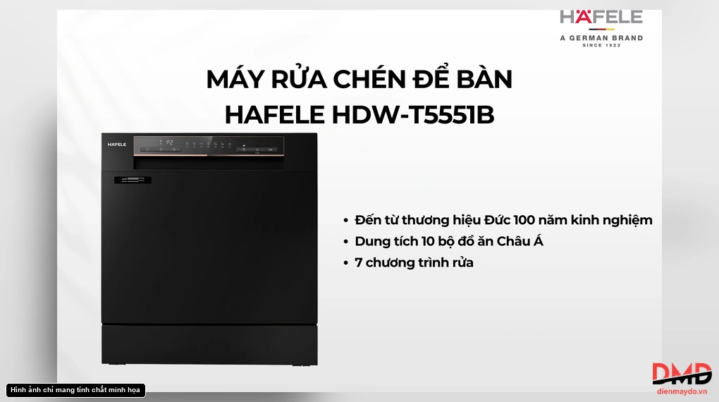 Máy rửa bát để bàn Hafele HDW-T5551B