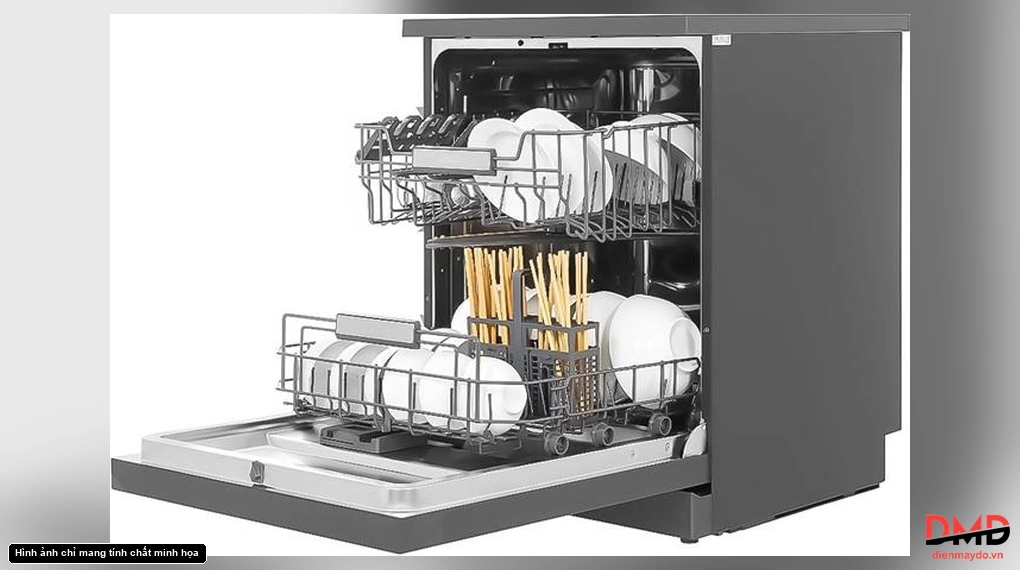 Máy rửa bát độc lập Aqua ADWA15-686BK3VN
