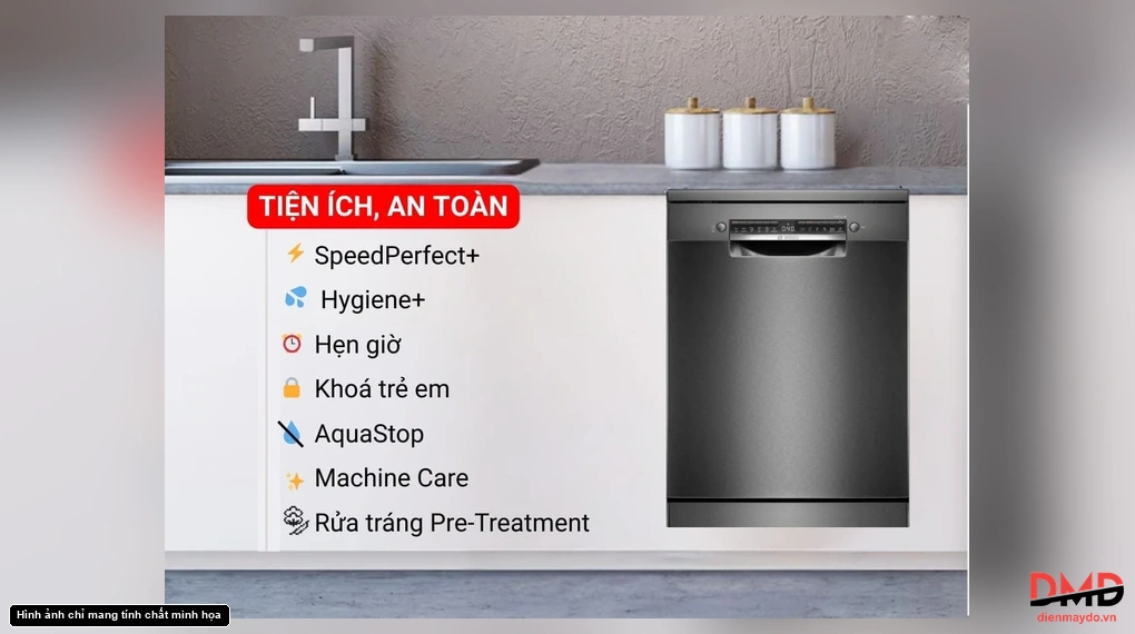 Máy rửa bát độc lập Bosch SMS4ECI01P