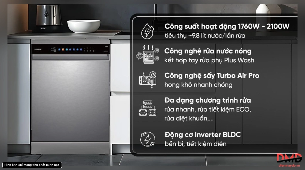Máy rửa bát độc lập Hafele HDW-F6053S