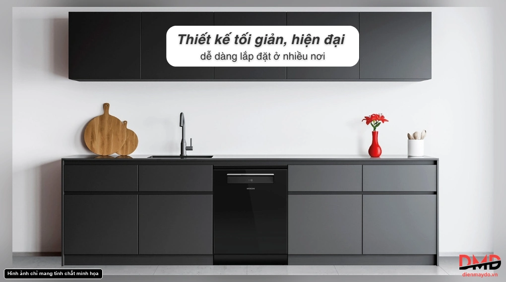 Máy rửa bát độc lập Hitachi HDF-F158CVGB