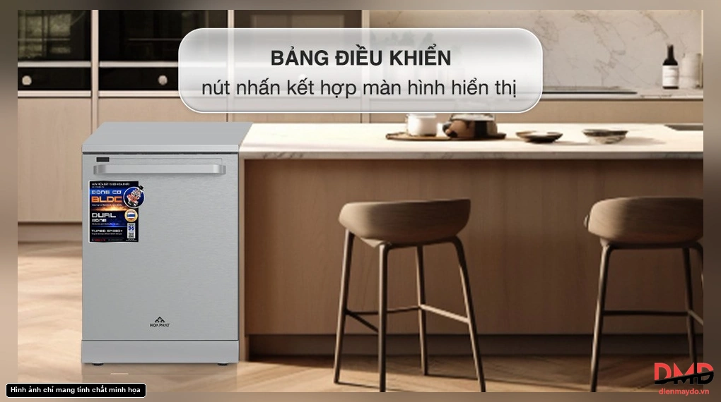 Máy rửa bát độc lập Hòa Phát F1508EBS