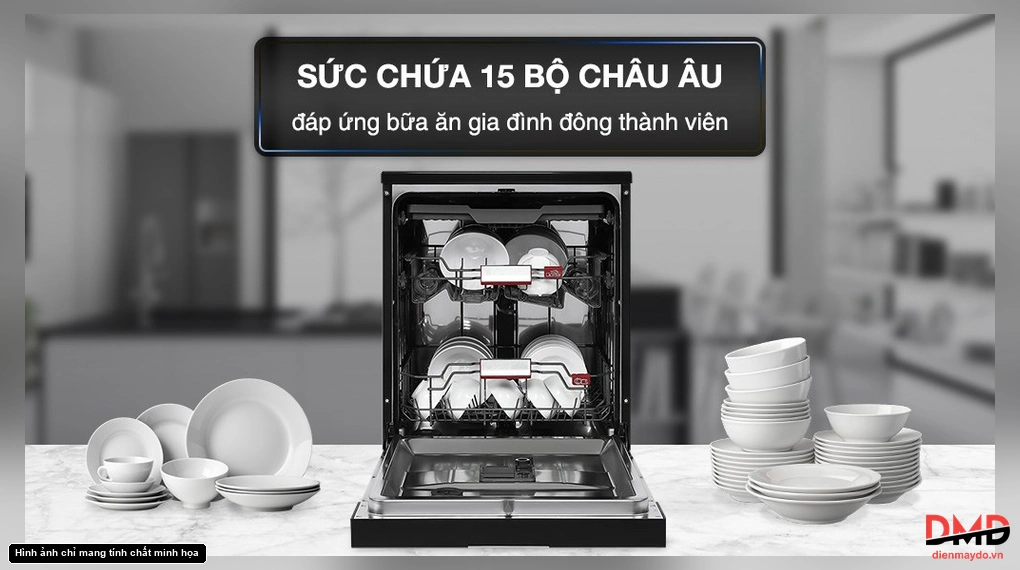 Máy rửa bát độc lập Toshiba DW-15F9(B)-VN